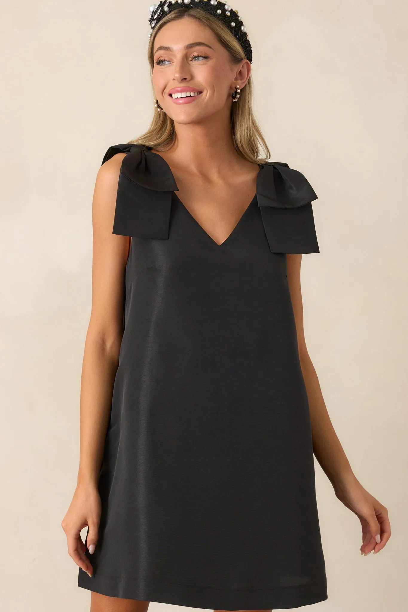 How Can It Be Black Sleeveless Mini Dress
