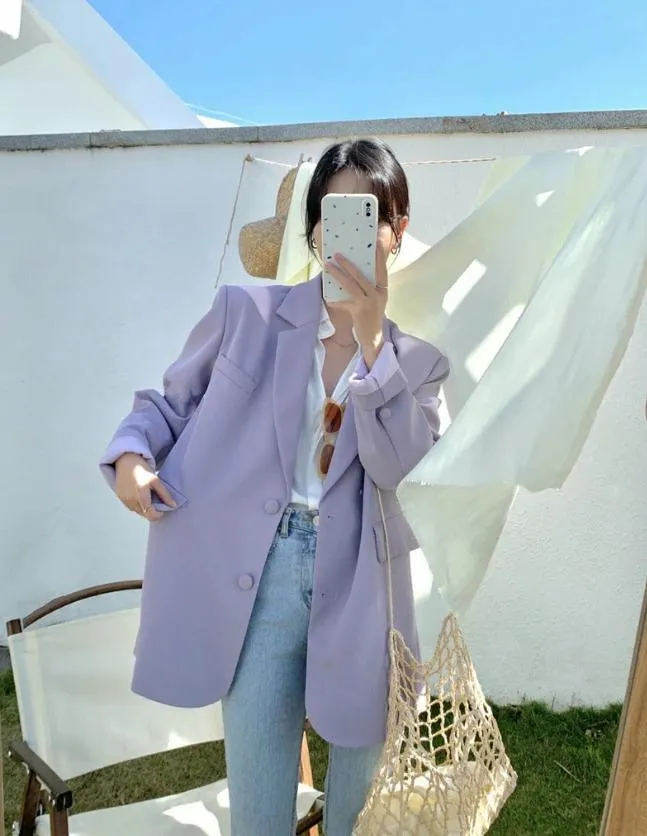 Women Everyday Casual Loose suit jacket